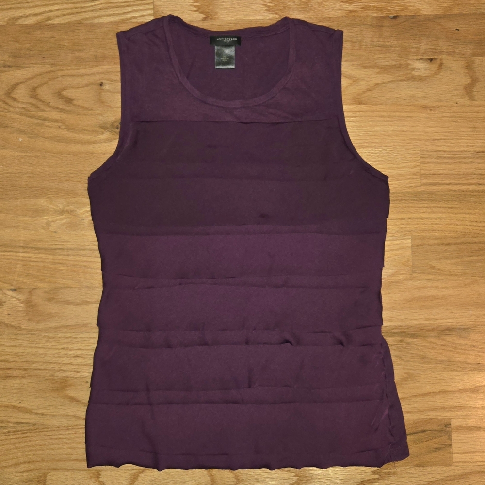 Ann Taylor Sleeveless Top in Purple, Size XS
